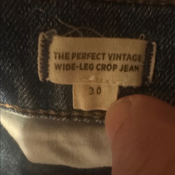 Madewell Blue Denim, Wide Leg Vintage Crop Jean - Picture 3 of 6